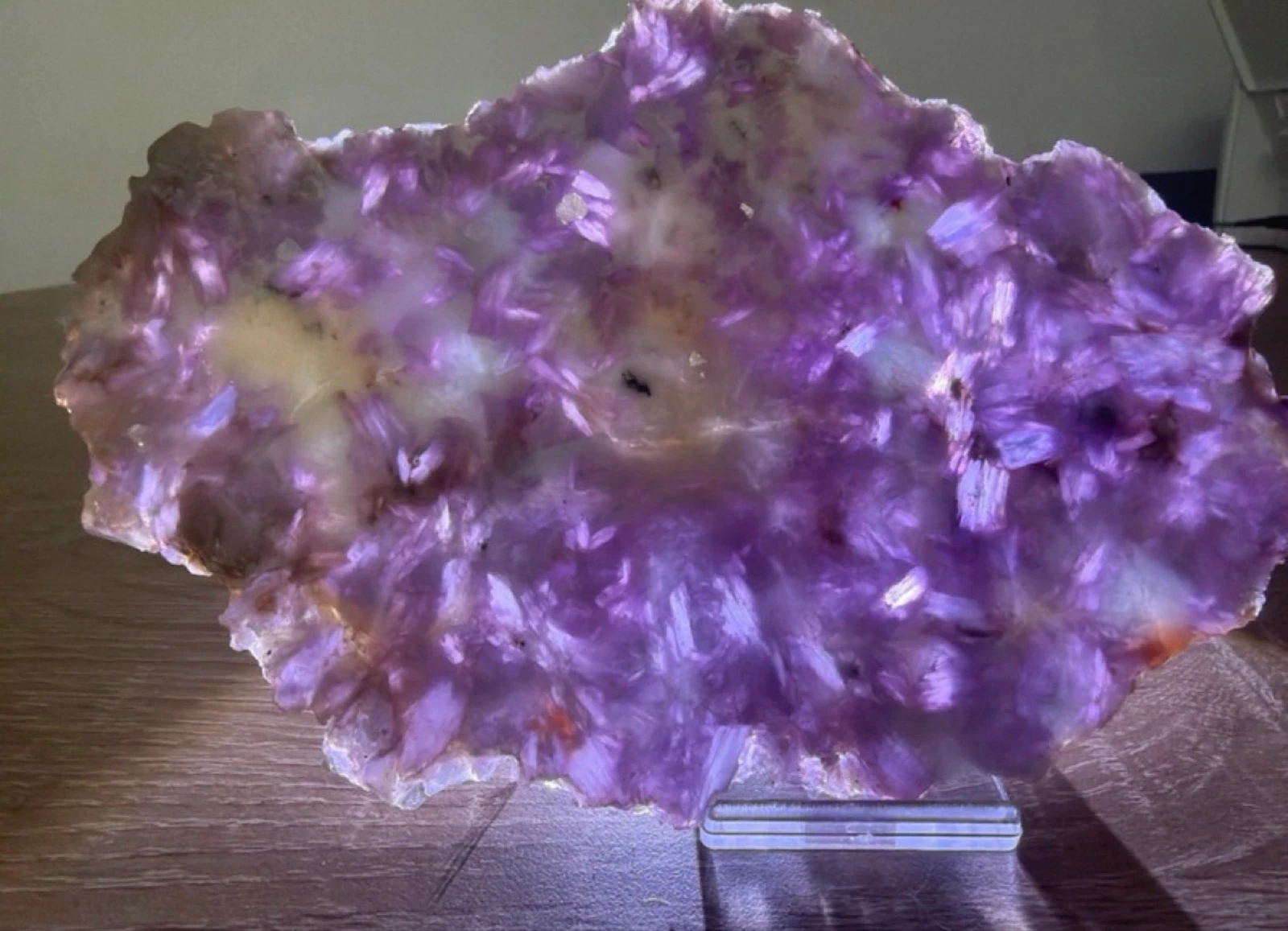 Large Intense Lilac Natural Lepidolite Stone – photo 4